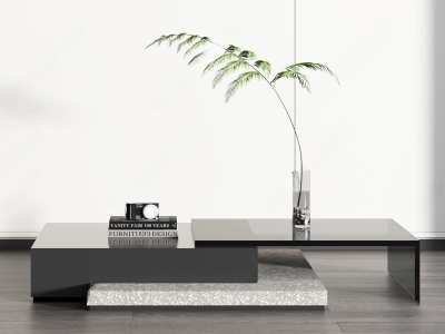 现代茶几3D模型下载